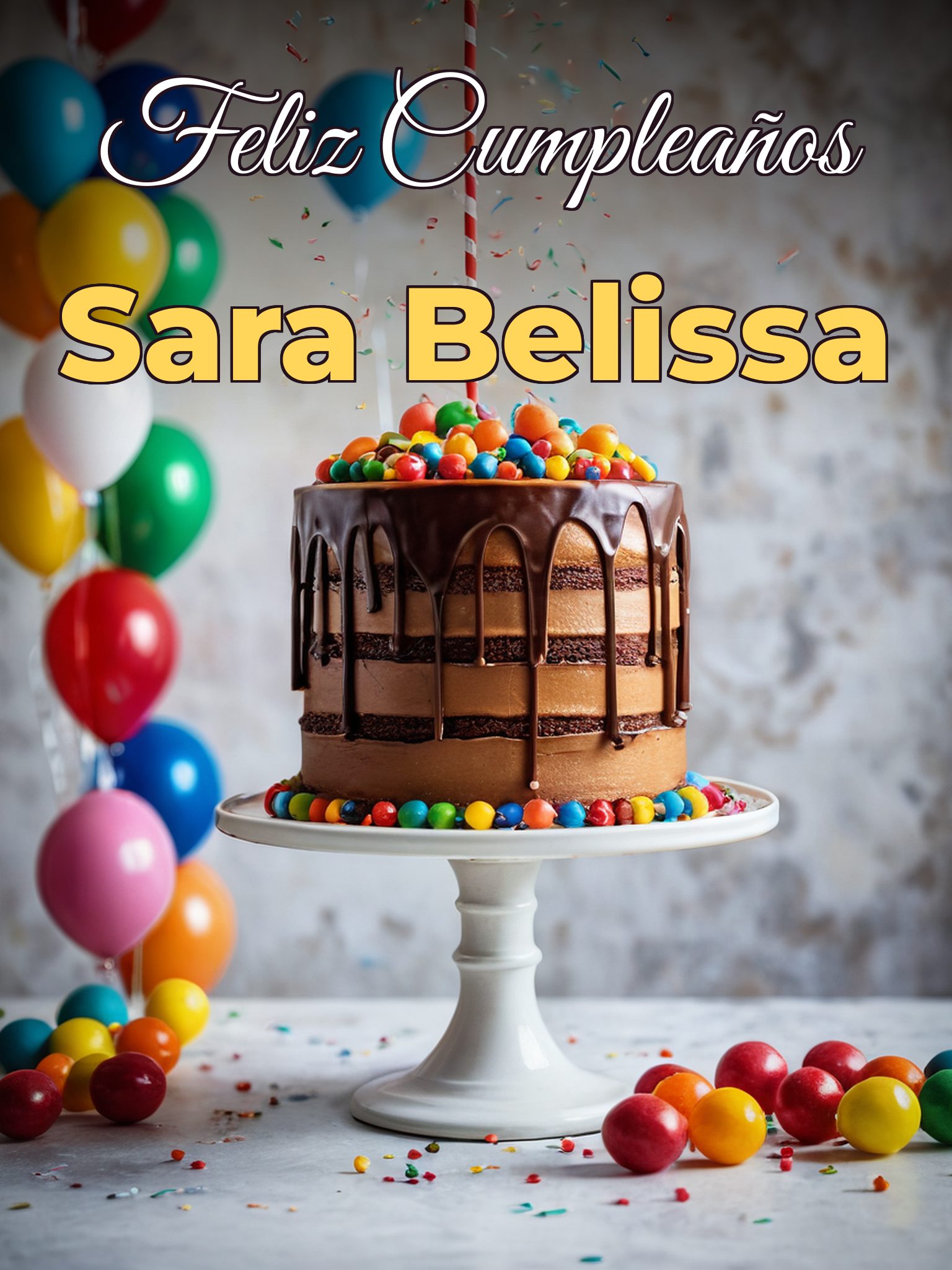 Feliz cumpleaños sara belissa