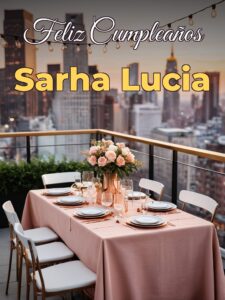 Feliz cumpleaños sarha lucia