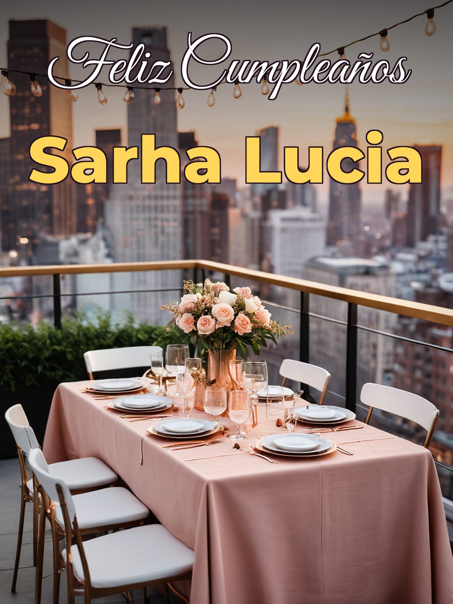 Feliz cumpleaños sarha lucia