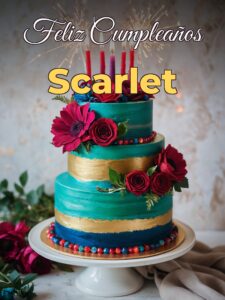 Feliz cumpleaños scarlet