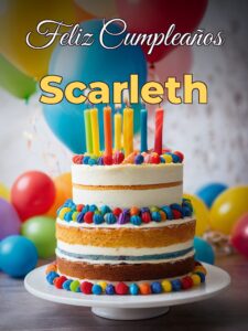 Feliz cumpleaños scarleth