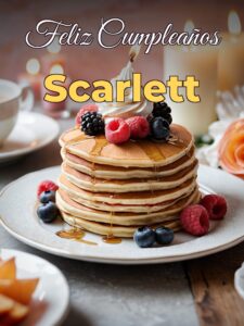 Feliz cumpleaños scarlett