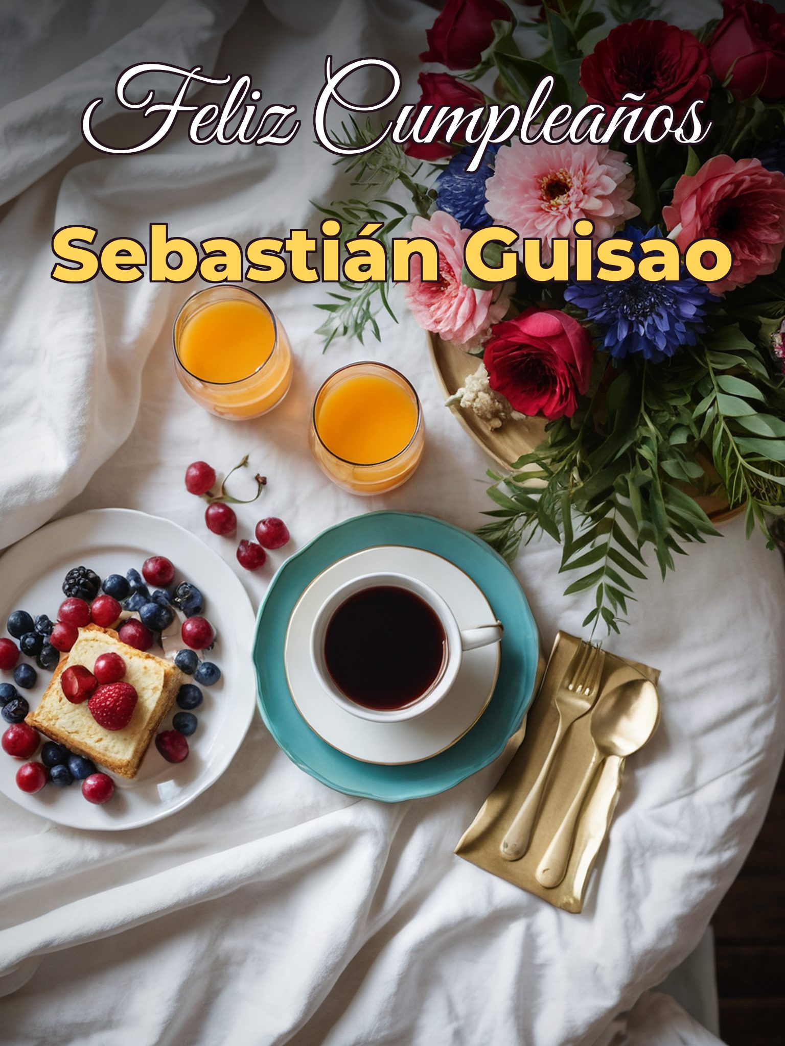 Feliz cumpleaños Sebastián guisao