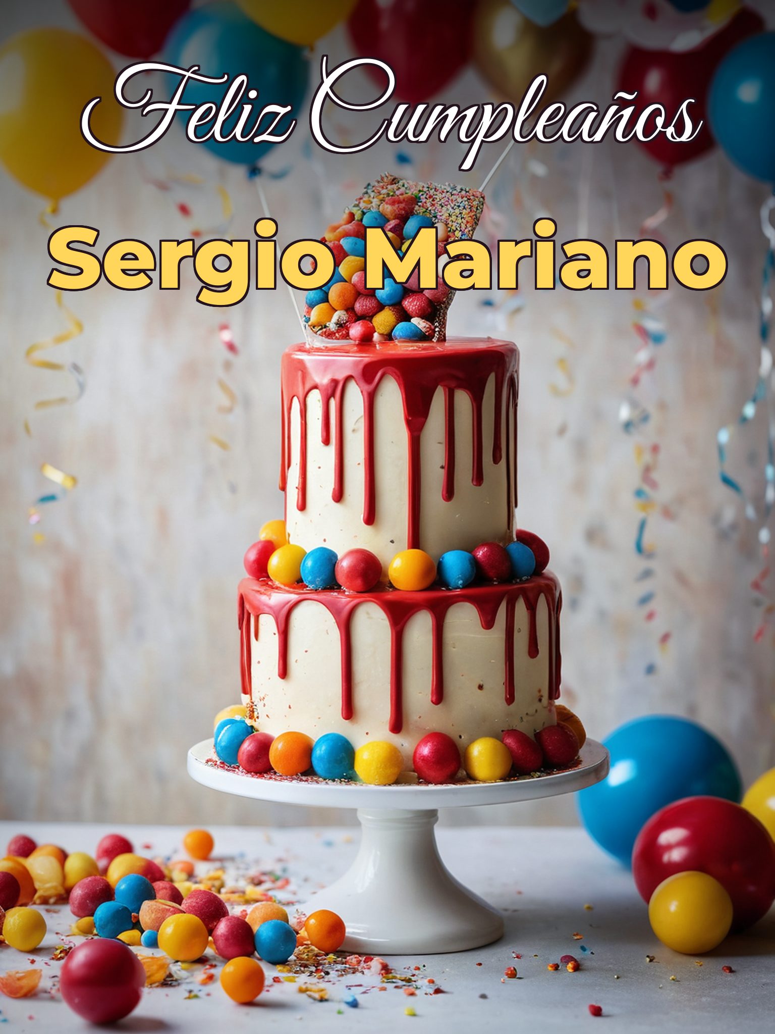 Feliz cumpleaños sergio mariano