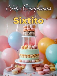 Feliz cumpleaños sixtito