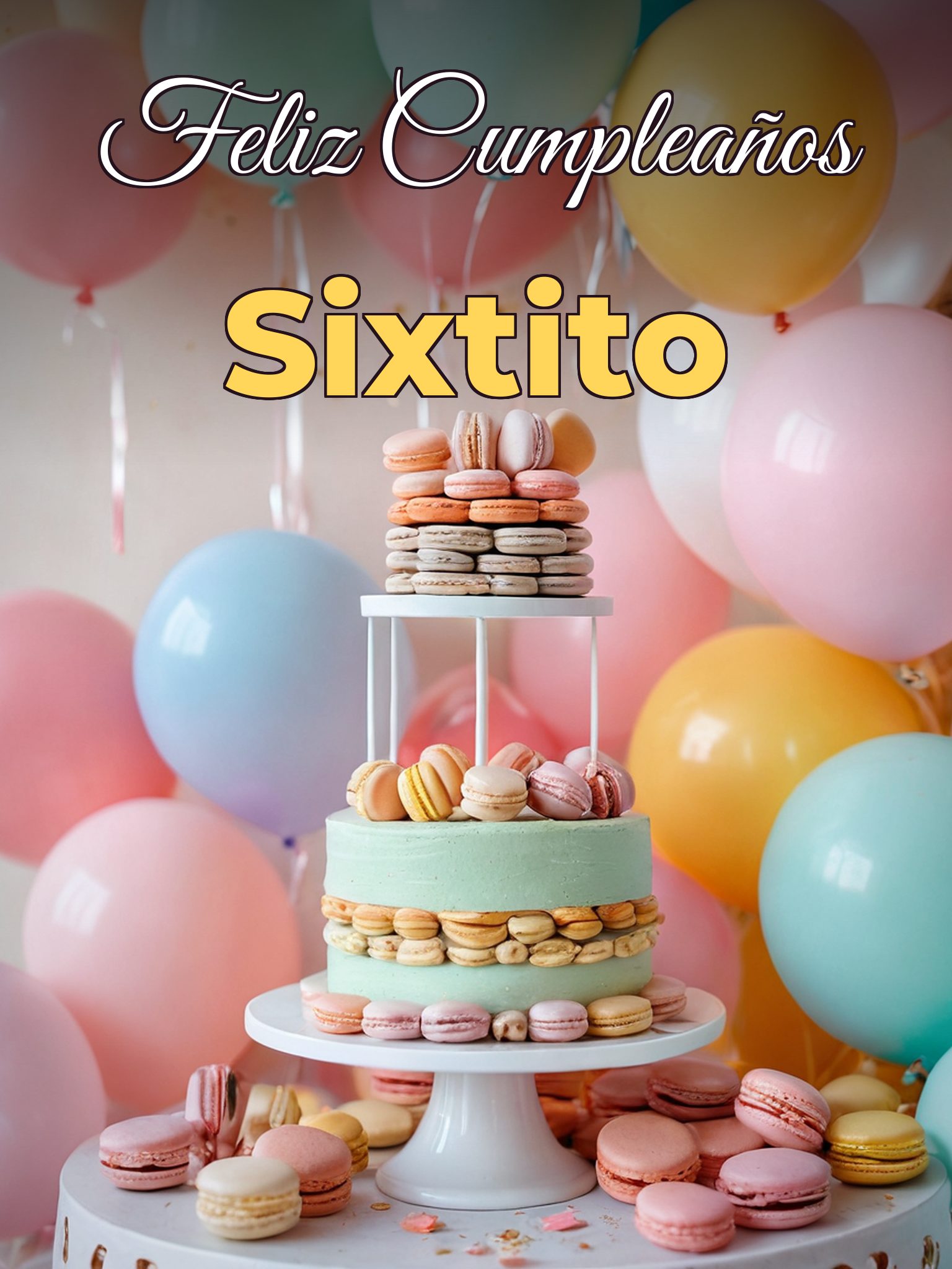 Feliz cumpleaños sixtito