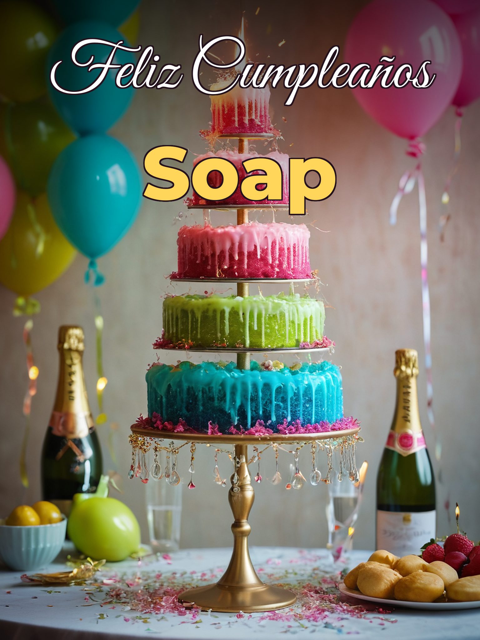 Feliz cumpleaños soap