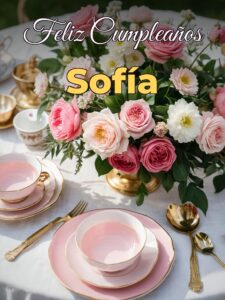 Feliz cumpleaños sofía