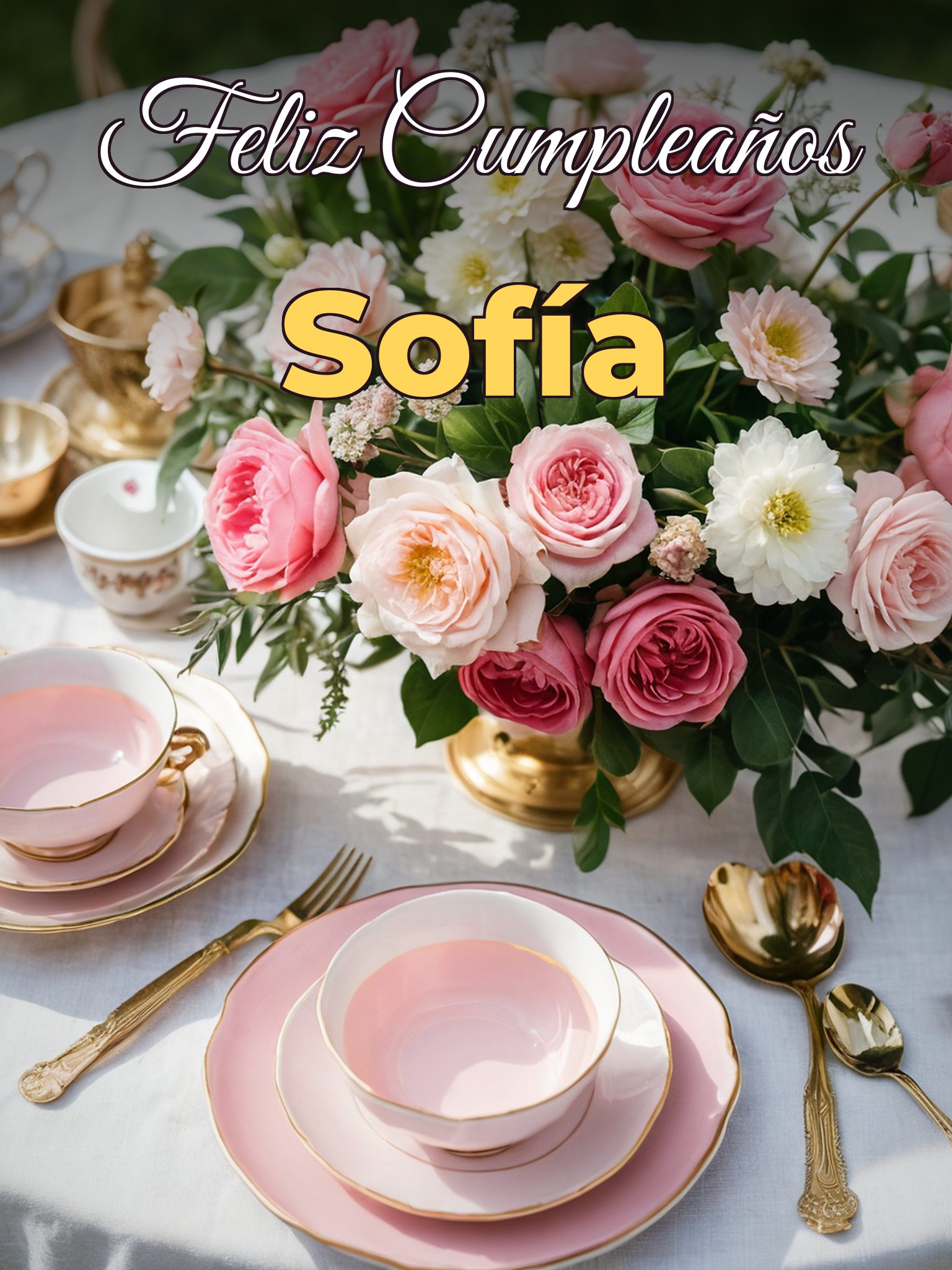 Feliz cumpleaños sofía