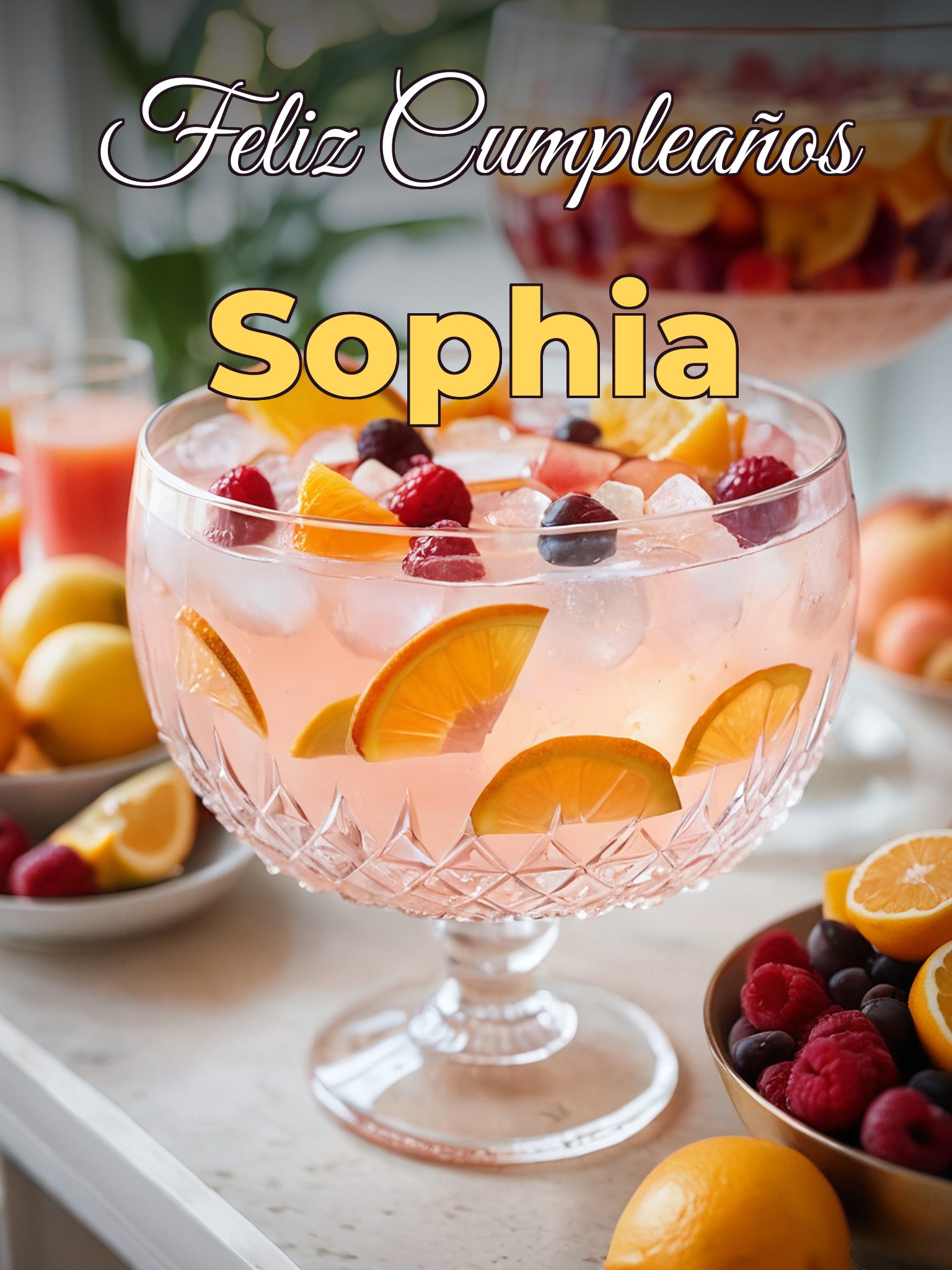 Feliz cumpleaños sophia