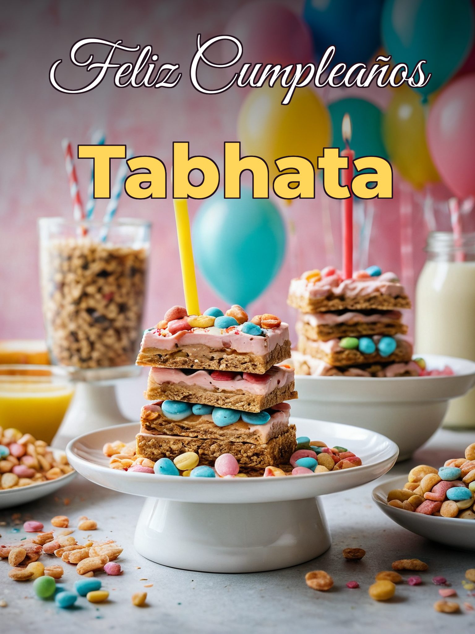 Feliz cumpleaños tabhata