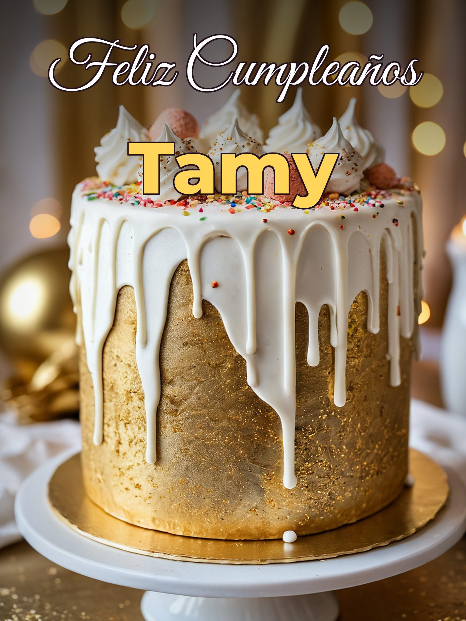 Feliz cumpleaños tamy