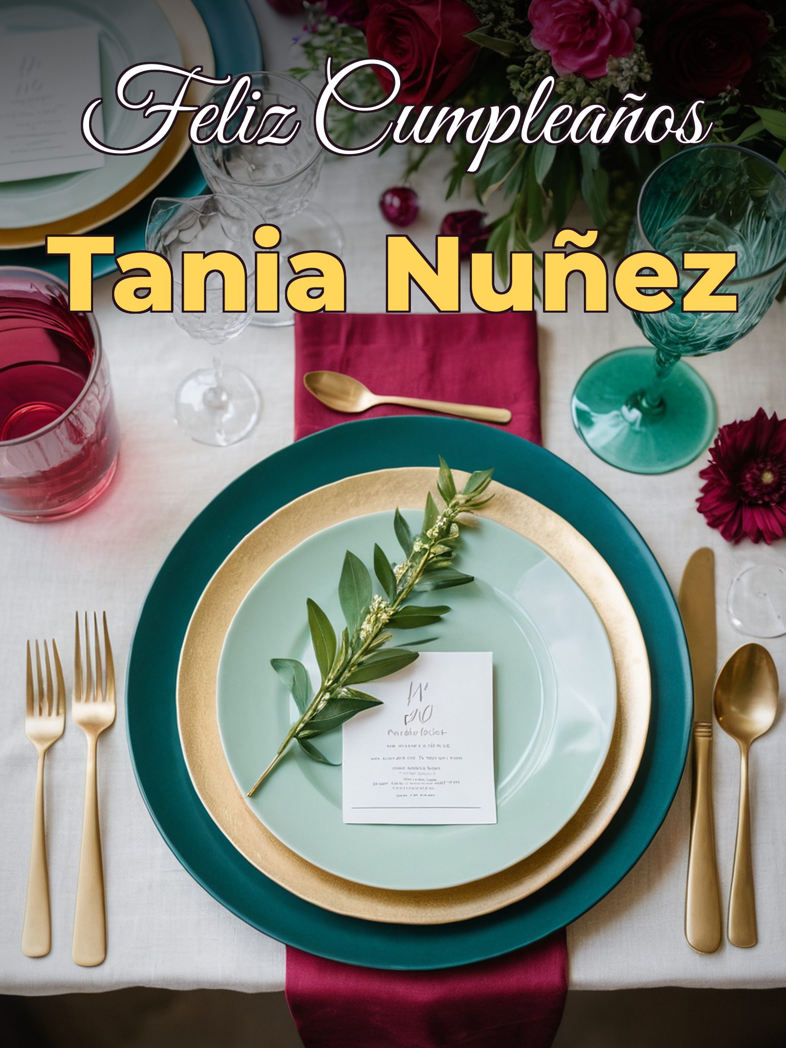 Feliz cumpleaños tania nuñez