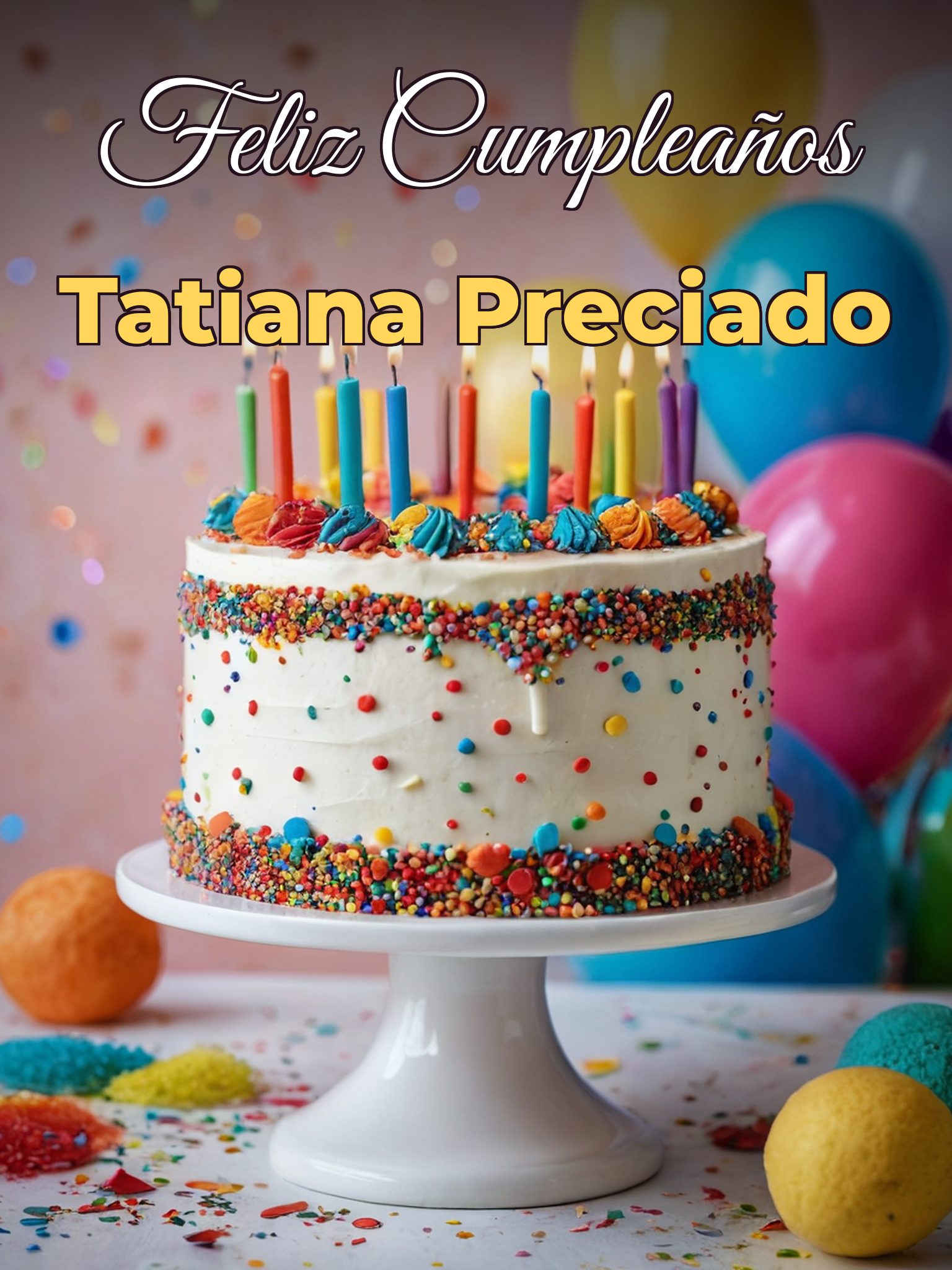 Feliz cumpleaños tatiana preciado