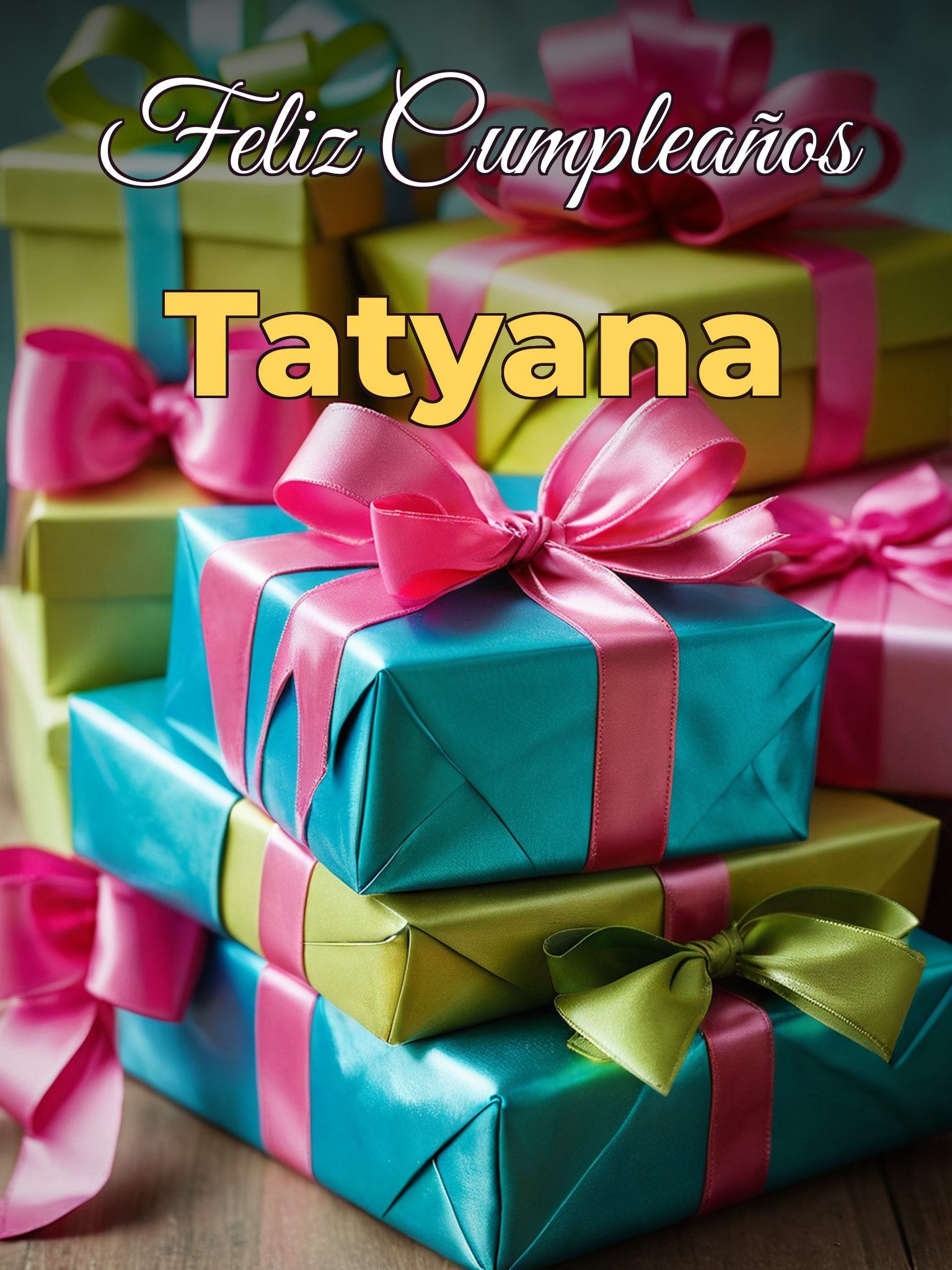 Feliz cumpleaños tatyana