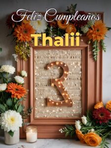 Feliz cumpleaños thalii