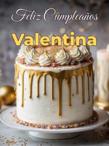 Feliz cumpleaños valentina