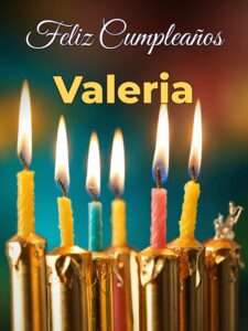 Feliz cumpleaños valeria