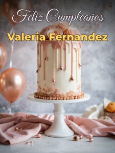 Feliz cumpleaños valeria fernandez