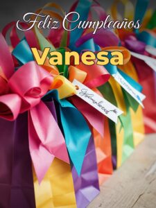 Feliz cumpleaños vanesa