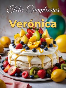 Feliz cumpleaños verónica