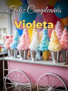 Feliz cumpleaños violeta