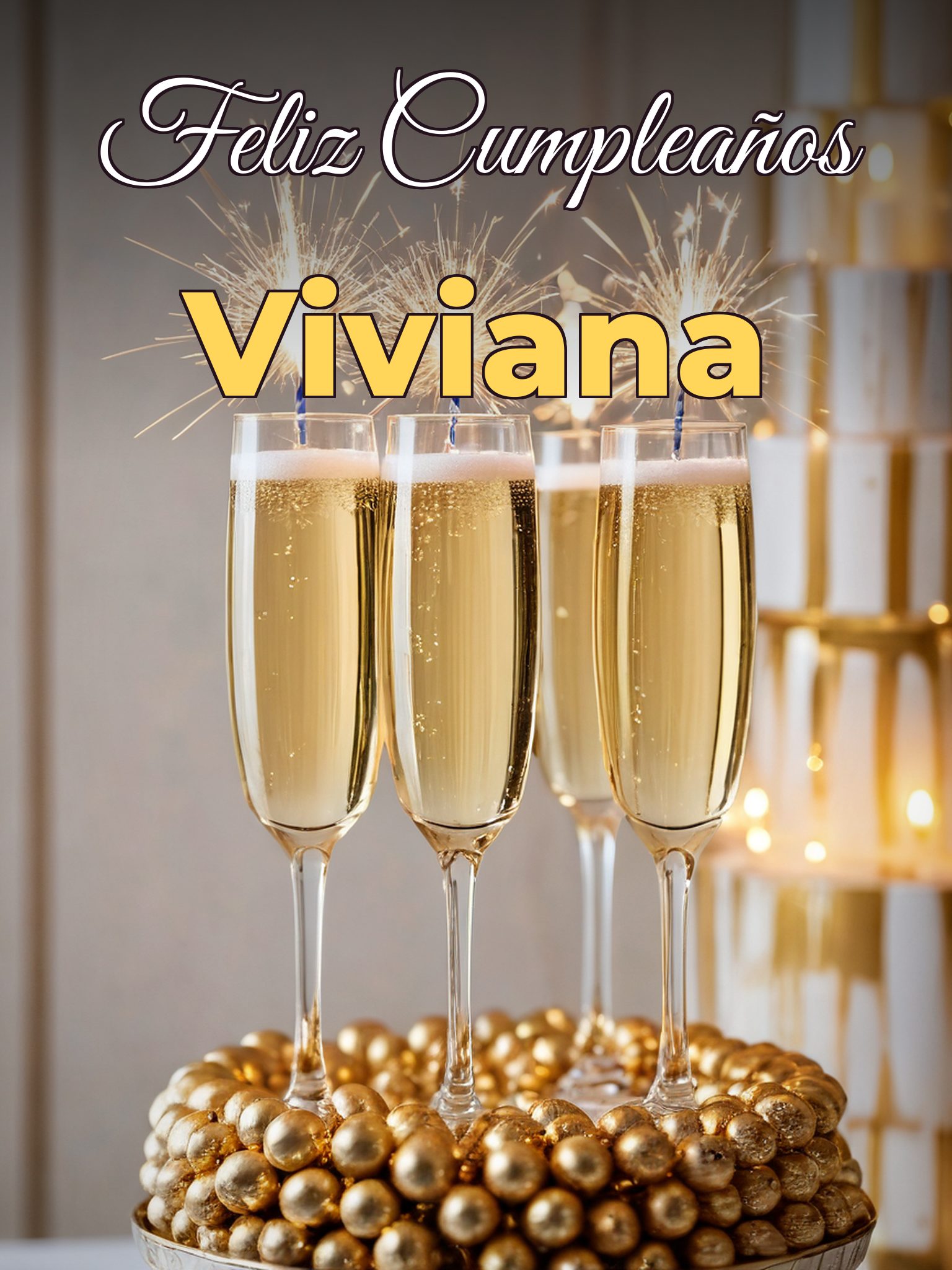 Feliz cumpleaños viviana