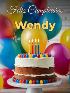 Feliz cumpleaños wendy