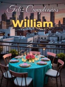 Feliz cumpleaños william