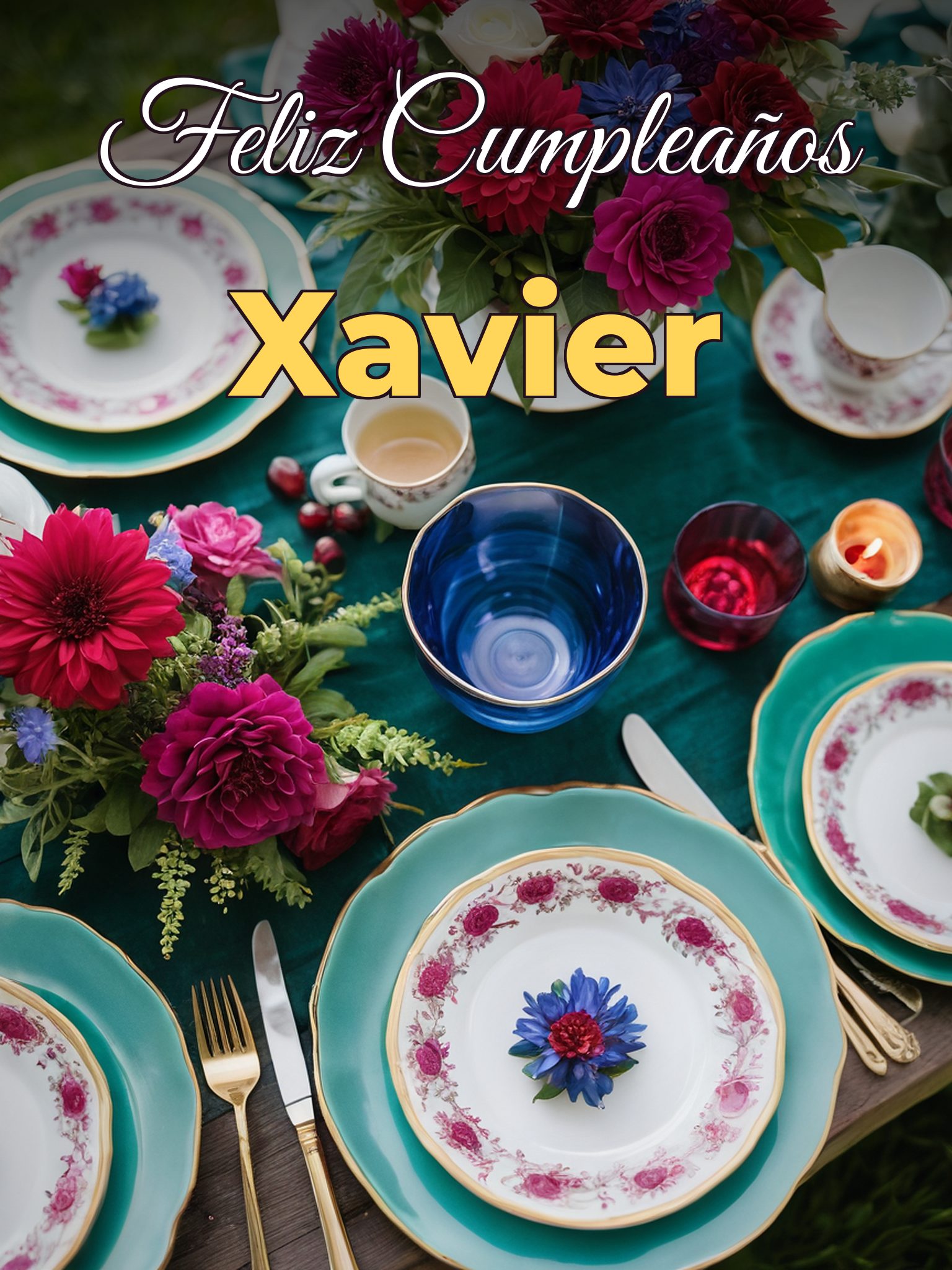 Feliz cumpleaños xavier