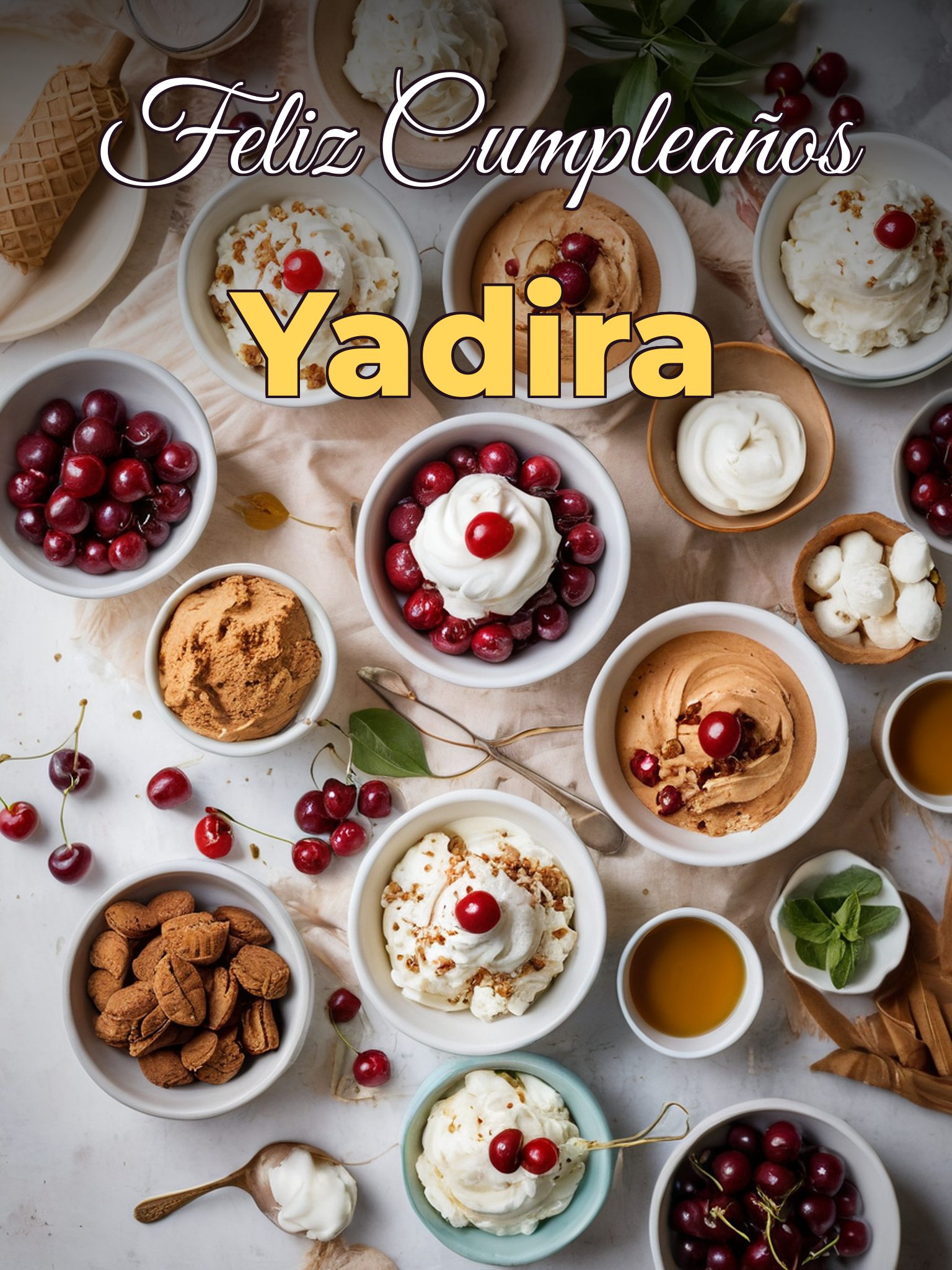 Feliz cumpleaños yadira
