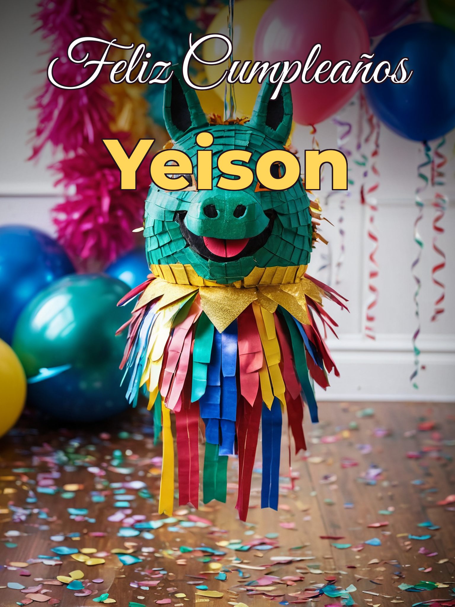 Feliz cumpleaños yeison