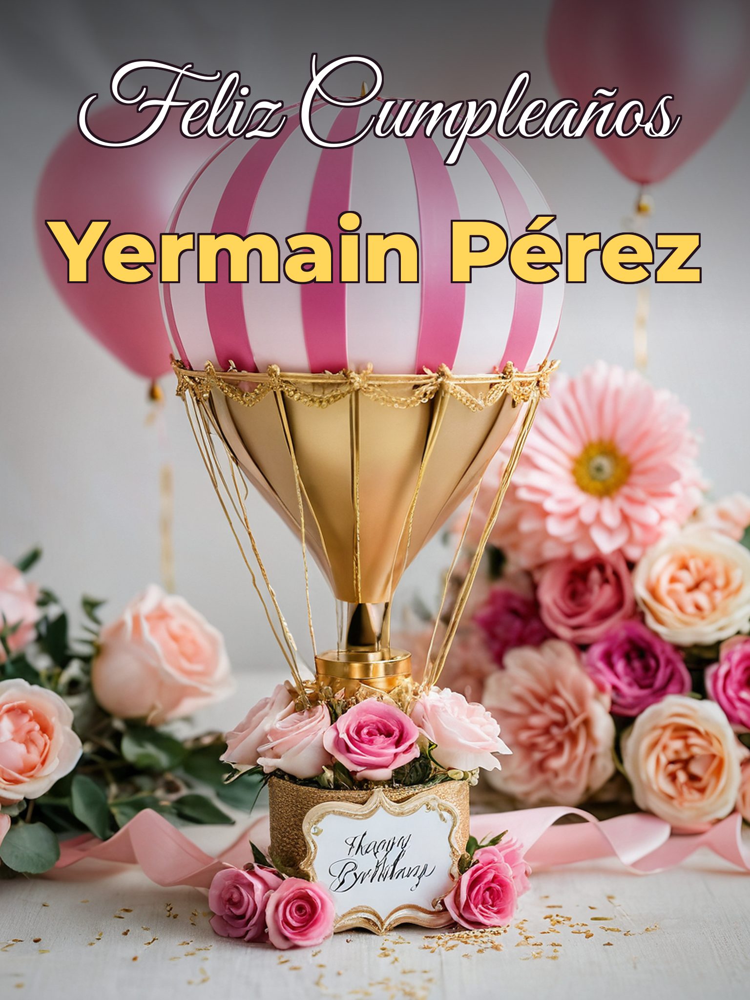 Feliz cumpleaños yermain pérez