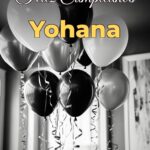 feliz cumpleaños yohana