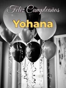 Feliz cumpleaños yohana