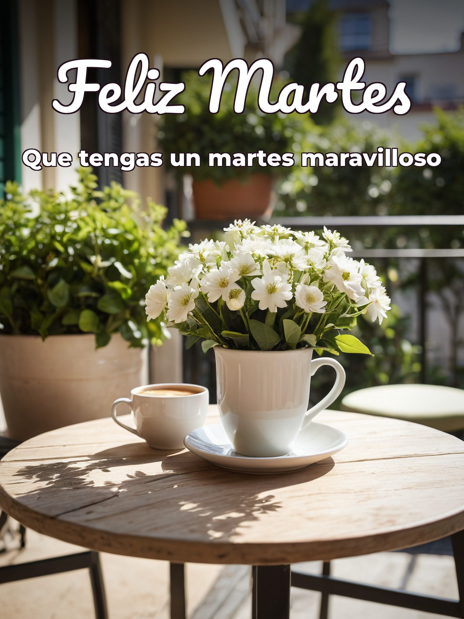 Feliz día martes amiga para celular