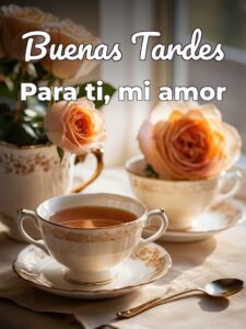 Feliz tarde amorcito para WhatsApp celular