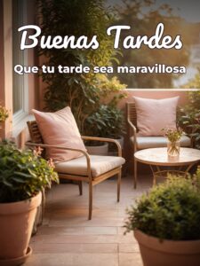 Figuras de buenas tardes para WhatsApp celular