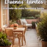 buenas tardes disfruta de esta hermosa tarde