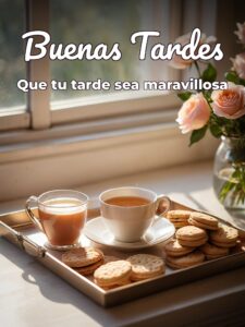 Flores de buenas tardes para WhatsApp celular