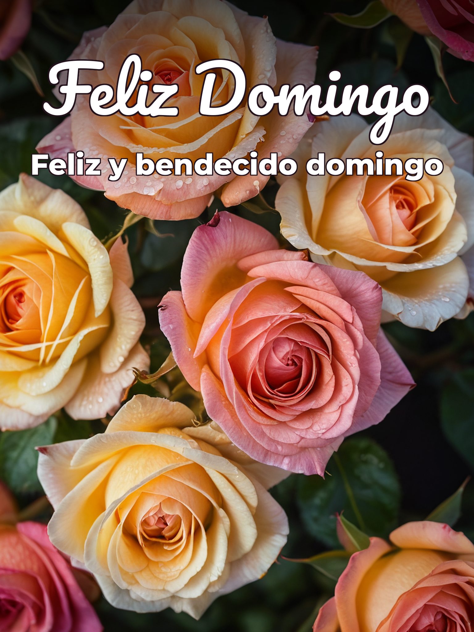 Flores de feliz domingo para celular