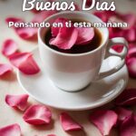 buenos días pensando en ti esta mañana