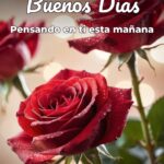 buenos días pensando en ti esta mañana