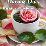 buenos días para ti, con todo mi amor