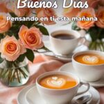 buenos días pensando en ti esta mañana