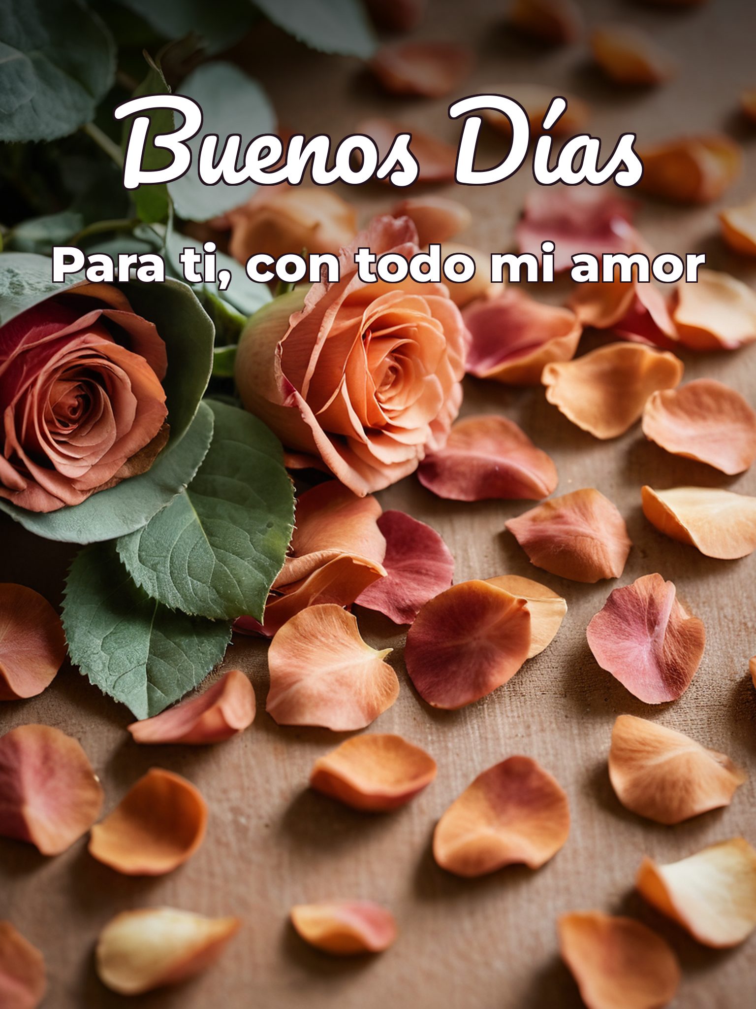 Frase para dar los buenos días a un amor para celular