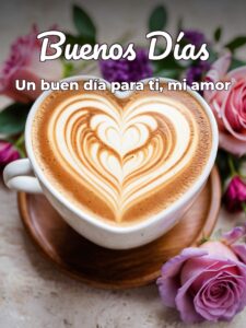 Frase para dar los buenos días a un amor para Facebook