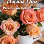 buenos días para ti, con todo mi amor