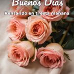 buenos días pensando en ti esta mañana