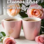 buenos días pensando en ti esta mañana